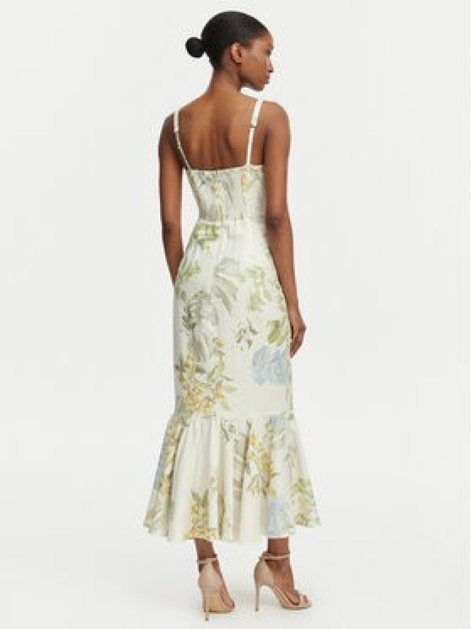 Guess Sukienka koktajlowa W6GKA6 W2409 Beżowy jasny Regular Fit