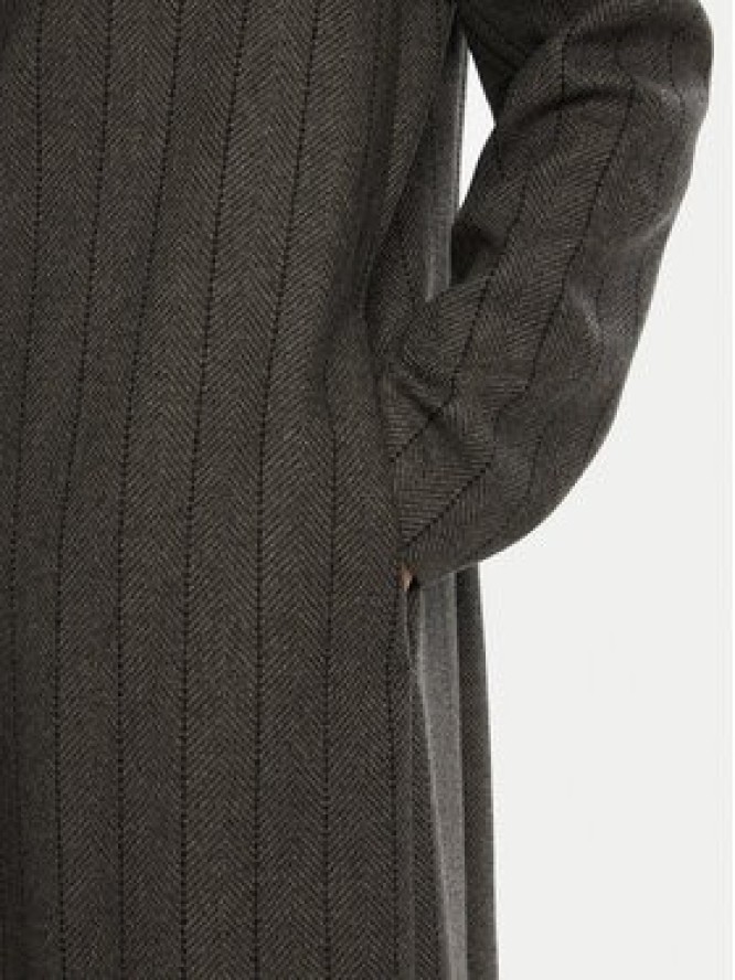 Please Płaszcz przejściowy K0GCCTG000 Szary Regular Fit