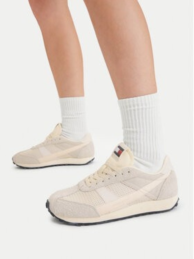 Tommy Jeans Sneakersy Tjw Retro Runner Archive EN0EN03013 Écru