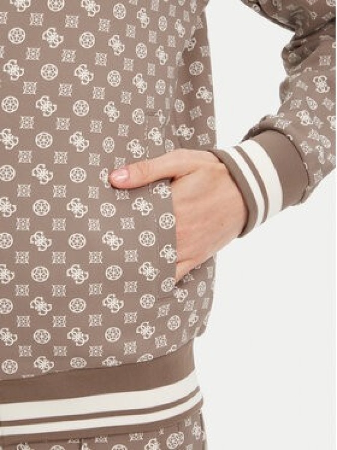 Guess Bluza V5YQ03 KB212 Brązowy Regular Fit