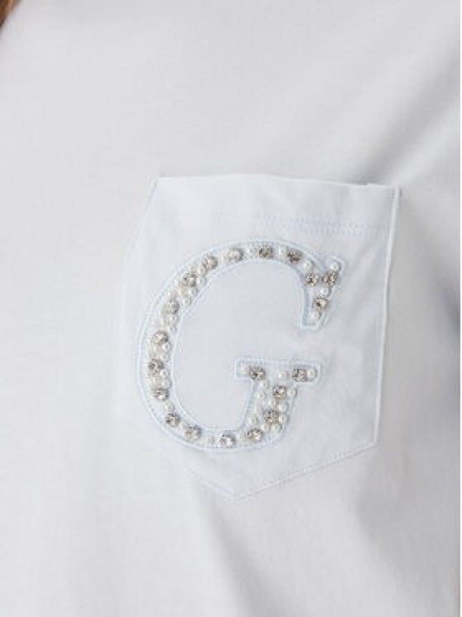 Guess T-Shirt W6GI17 K3037 Niebieski Regular Fit
