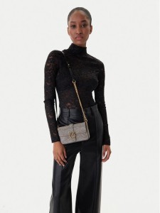 PINKO Torebka Love One Slouchy Baby AI 25-26 PCPL 105353 105353 Złoty