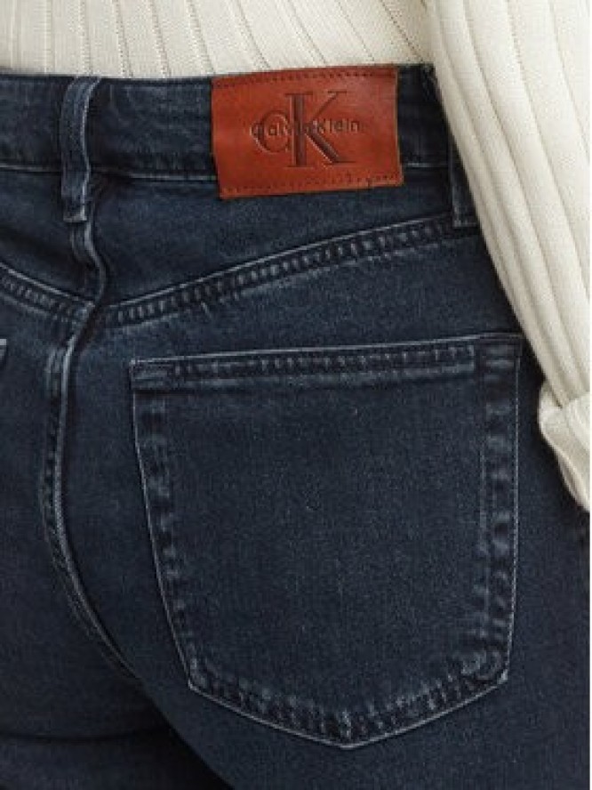 Calvin Klein Jeans Jeansy LV047H739G Granatowy Straight Fit