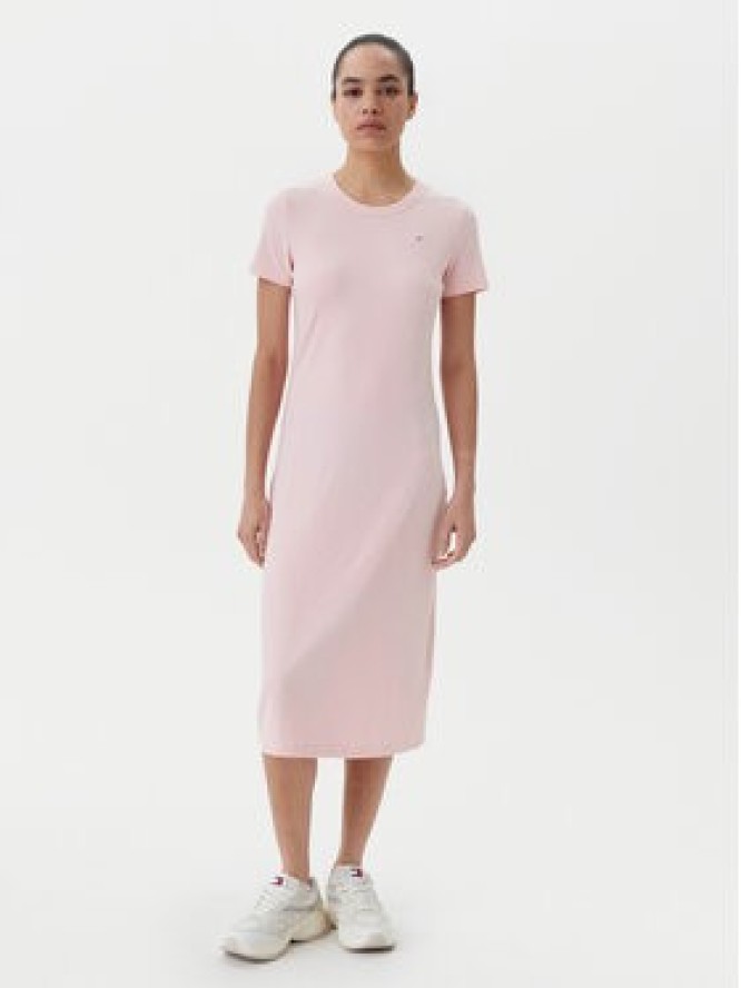 Tommy Jeans Sukienka codzienna DW0DW19721 Różowy Slim Fit