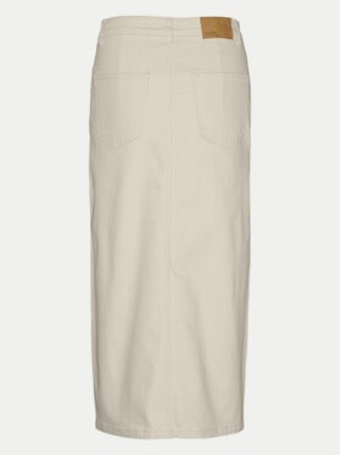 Vero Moda Spódnica jeansowa Veri 10295731 Beżowy Regular Fit