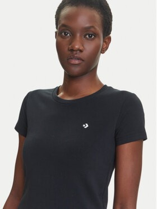 Converse T-Shirt 10027252-A02 Czarny Slim Fit