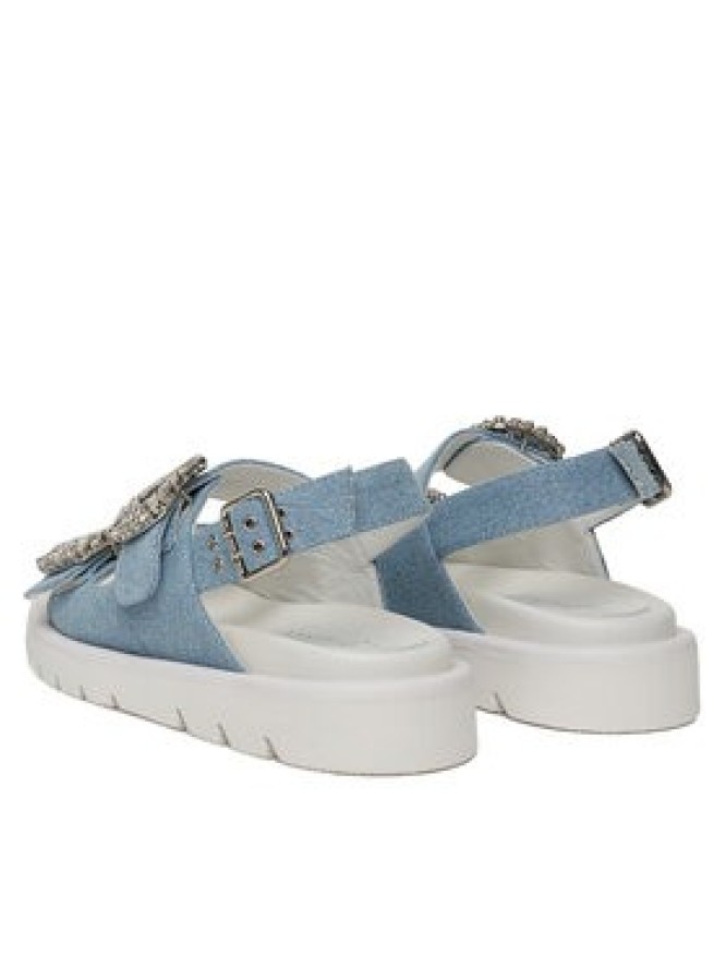 Eva Minge Sandały SNOWDROP-I75-563 Niebieski