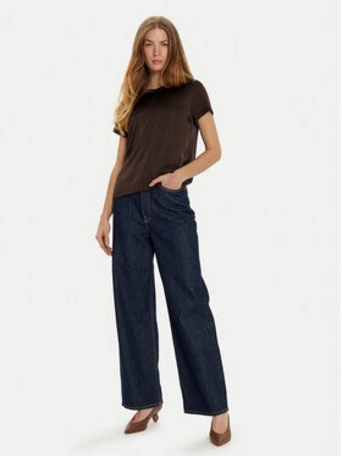 ViCOLO T-Shirt TS0201 Brązowy Regular Fit