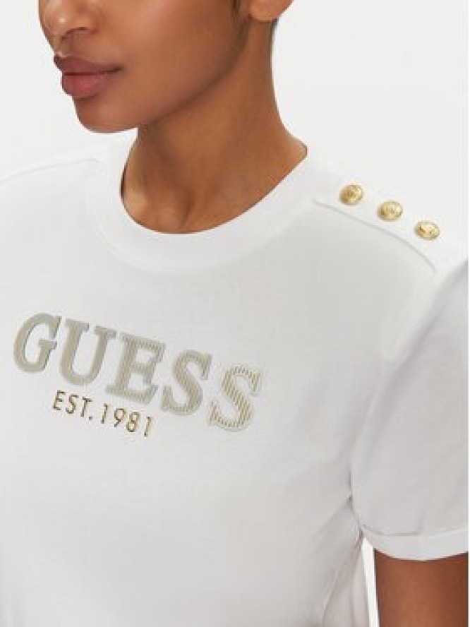 Guess T-Shirt W5GI15 K8FQ4 Biały Regular Fit
