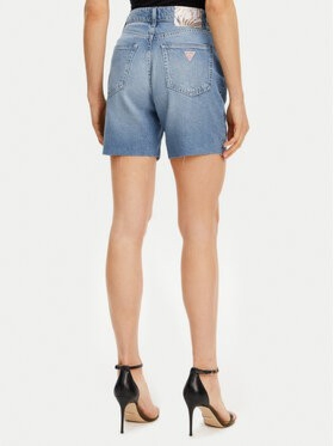 Guess Szorty jeansowe W5GD47 D5B94 Niebieski Regular Fit