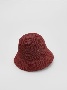 Kapelusz słomkowy - miedziany