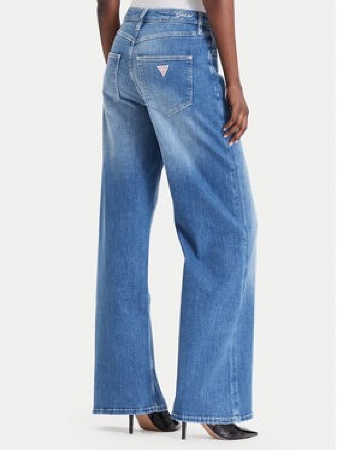 Guess Jeansy W6YA82 D1331 Niebieski Wide Leg