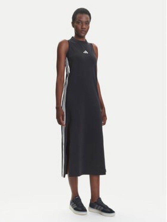 adidas Sukienka codzienna Essentials 3-Stripes JE1208 Czarny Regular Fit