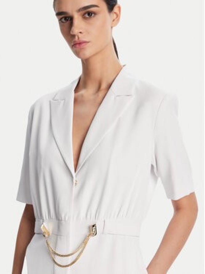 Fracomina Sukienka koktajlowa FS25SD1001W47601 Biały Regular Fit