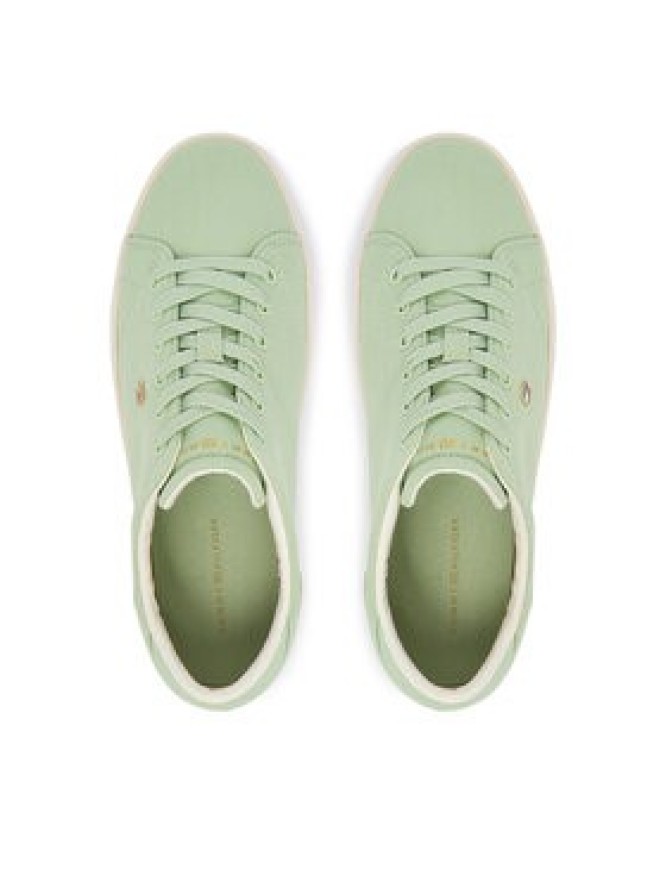 Tommy Hilfiger Tenisówki Th Low Profile Vulc Canvas FW0FW09102 Zielony