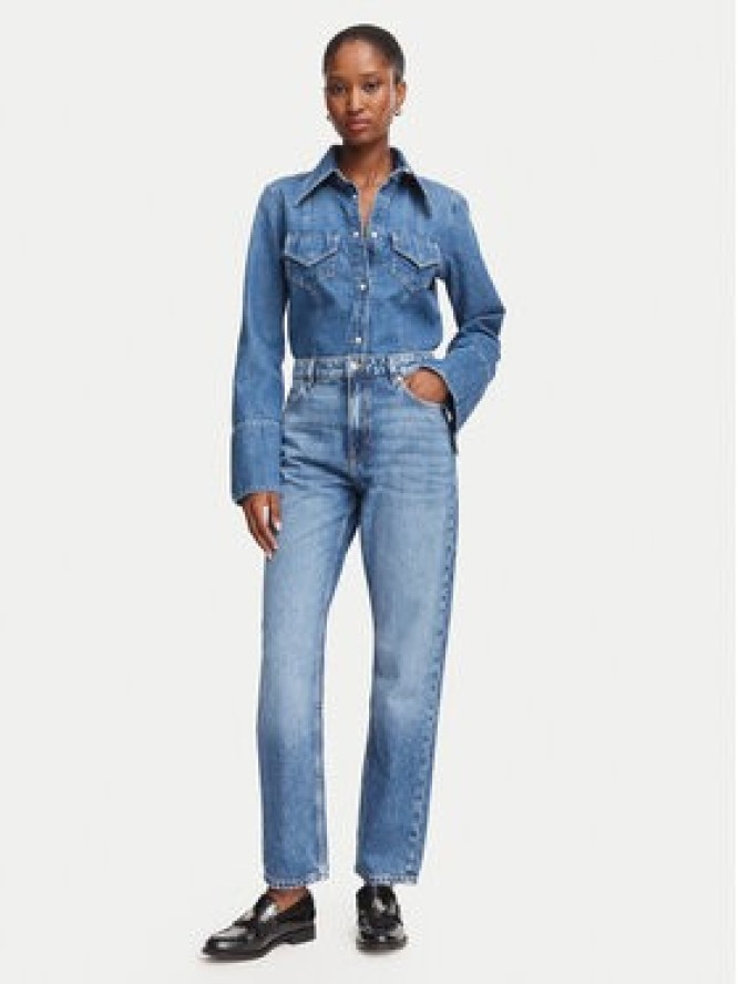 BOSS Jeansy Ada 50564443 Granatowy Boyfriend Fit