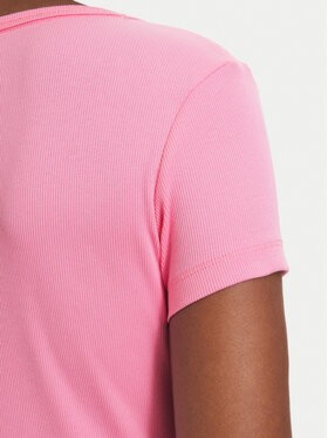 Tommy Jeans T-Shirt Essential DW0DW17385 Różowy jasny Slim Fit