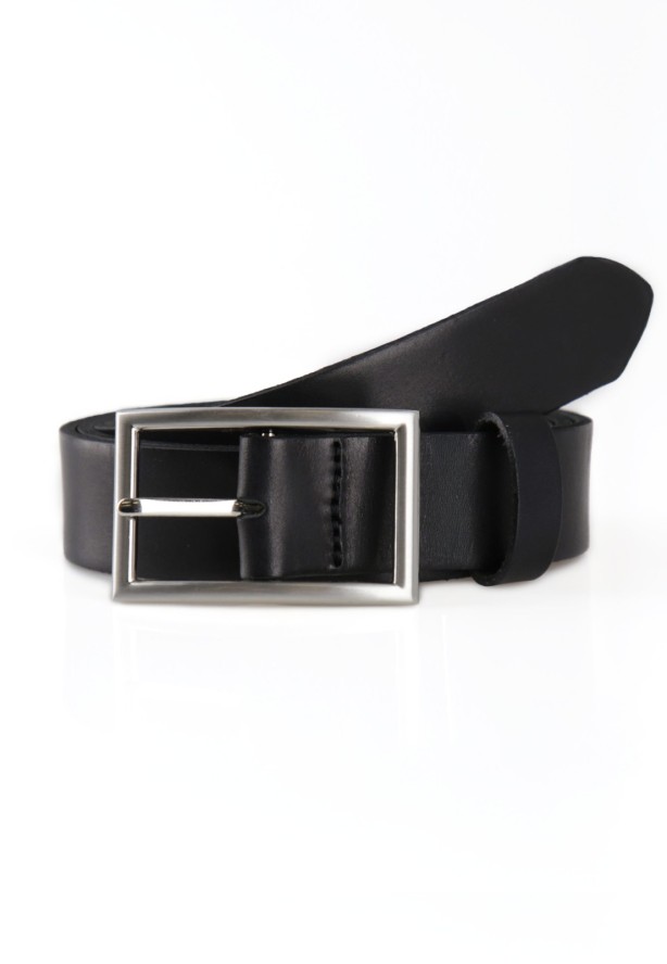 Czarny pasek skórzany damski A-PRIM