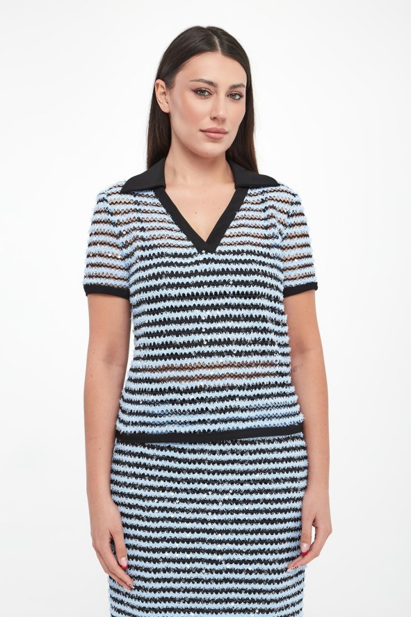 Sweter damski w paski JOSEPH RIBKOFF
