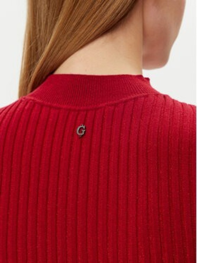 Guess Sweter W5RR15 Z2Y50 Czerwony Regular Fit