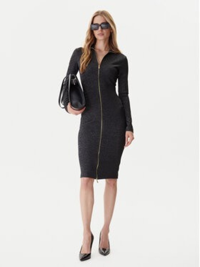 Just Cavalli Sukienka codzienna 79PAO905 J0251 Czarny Slim Fit