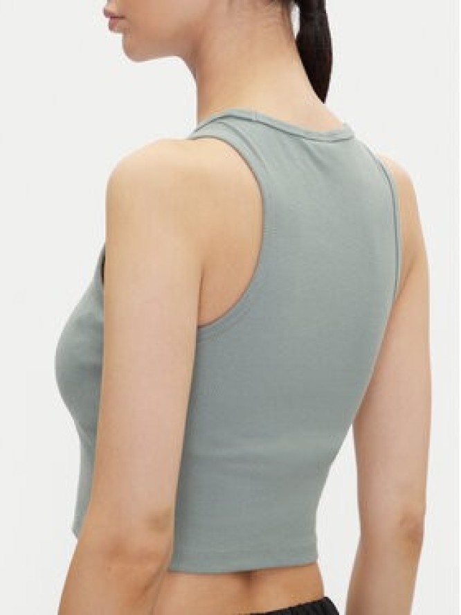 adidas Top Essentials JC9005 Zielony Slim Fit