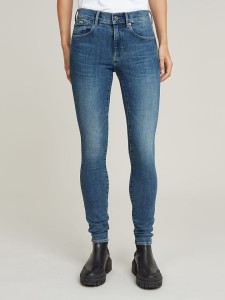 G-Star Dżinsy "3301" - Skinny fit - w kolorze niebieskim rozmiar: W30/L30