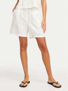 JJXX Szorty materiałowe Breeze 12269727 Biały Relaxed Fit