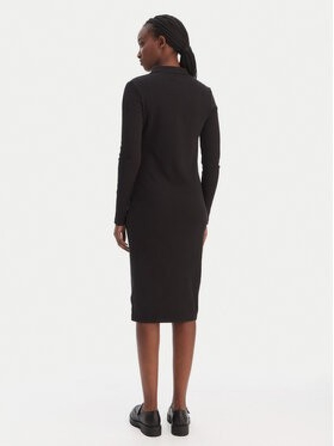 Calvin Klein Jeans Sukienka dzianinowa LV047E202G Czarny Slim Fit