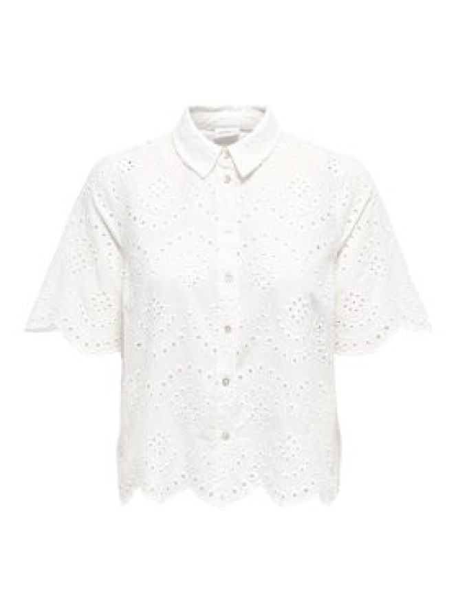 ONLY Koszula Valais 15351106 Kremowy Regular Fit