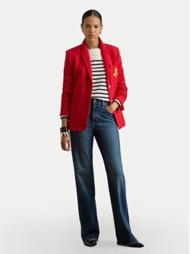 LAUREN RALPH LAUREN Marynarka 200797305030 Czerwony Slim Fit