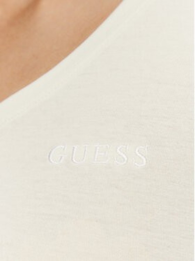 Guess T-Shirt O5RI02 KBBU1 Beżowy Regular Fit
