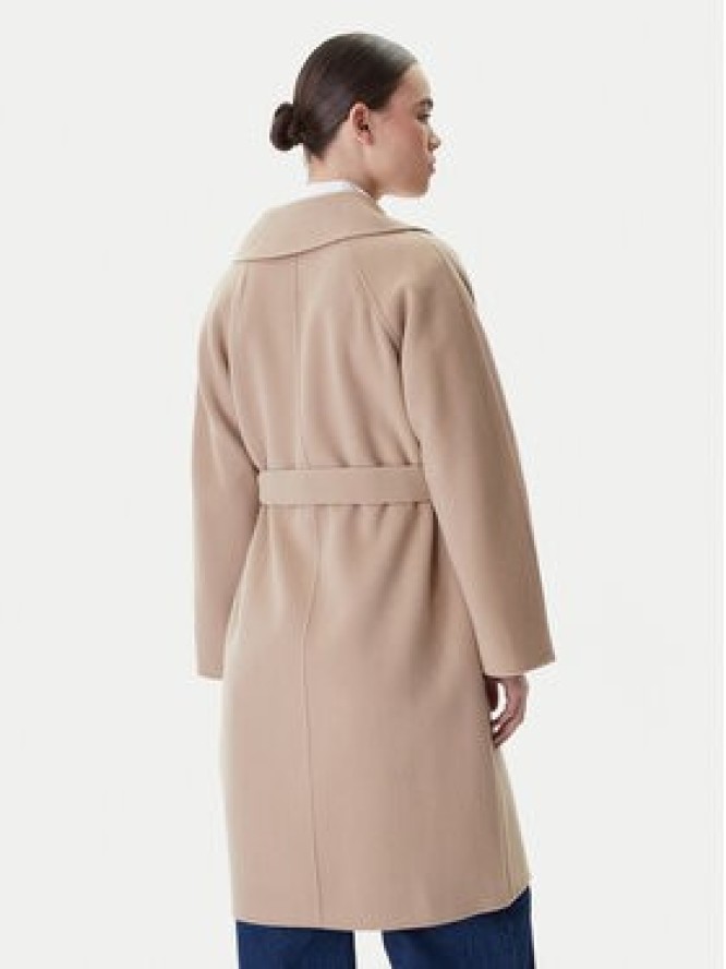 Weekend Max Mara Płaszcz wełniany Civada 2615011011 Beżowy Regular Fit