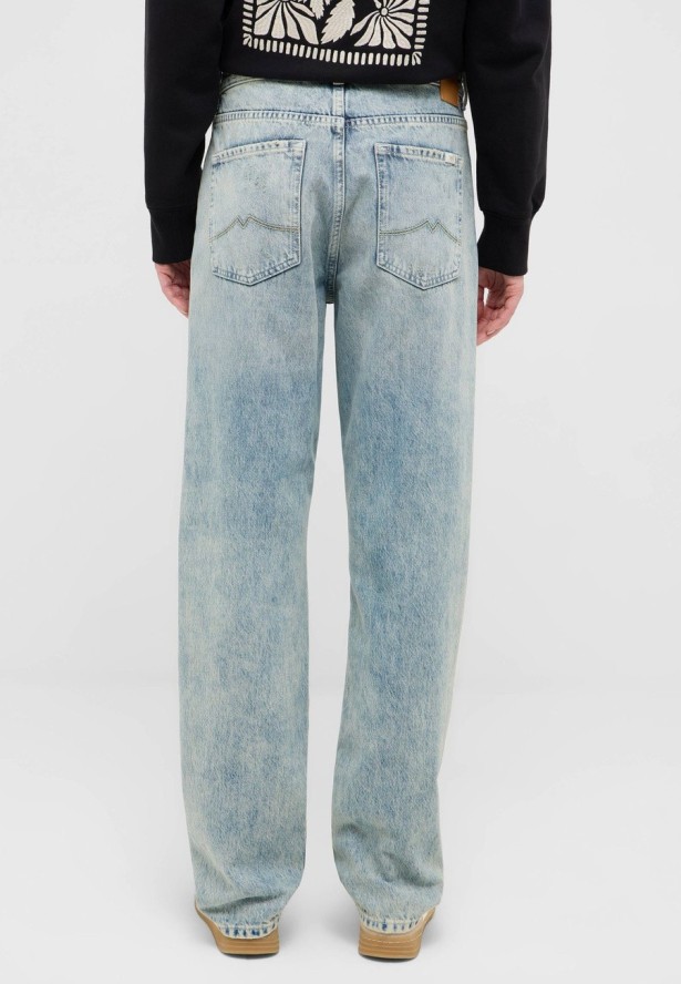 Damskie Spodnie Jeansowe Mustang Style Brooks Straight Denim Blue 1016921 5000 225