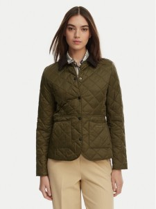 Barbour Kurtka przejściowa Deveron LQU1012OL51 Zielony Regular Fit
