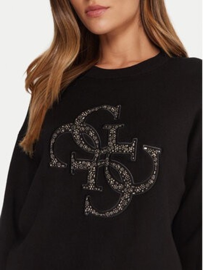 Guess Sweter W5BR42 Z26I2 Czarny Relaxed Fit