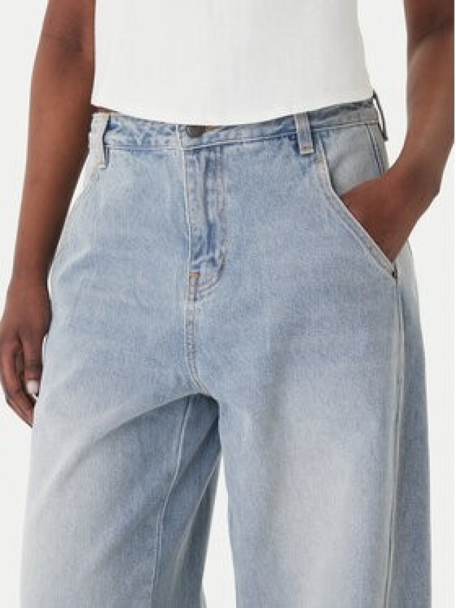 Eleh Jeansy EL103 Błękitny Wide Leg
