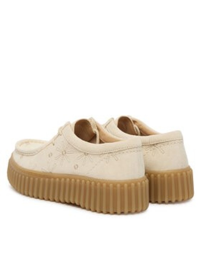 Clarks Półbuty Torhill Bee 26186297 Écru
