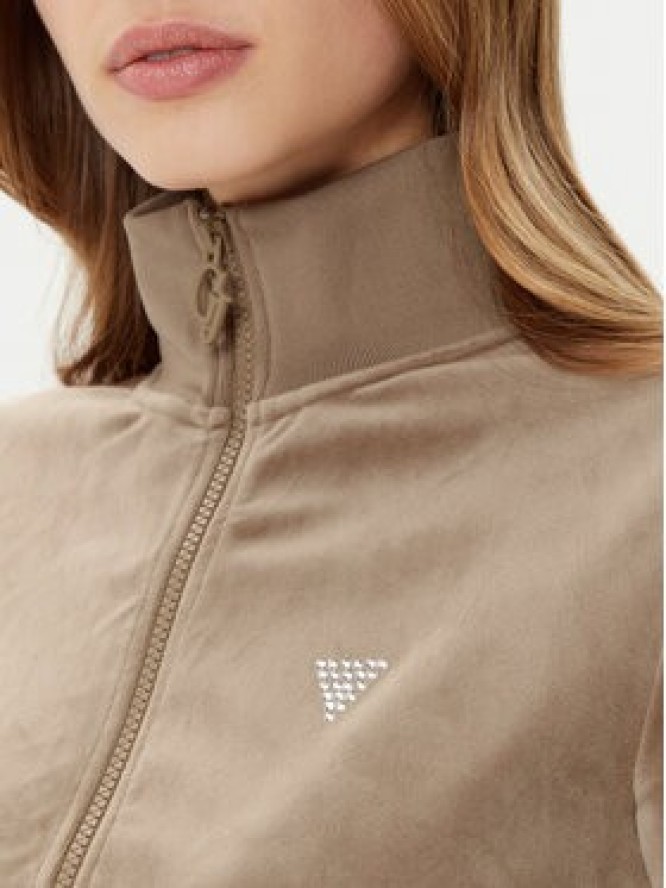 Guess Bluza V3BQ22 KBXI2 Brązowy Regular Fit