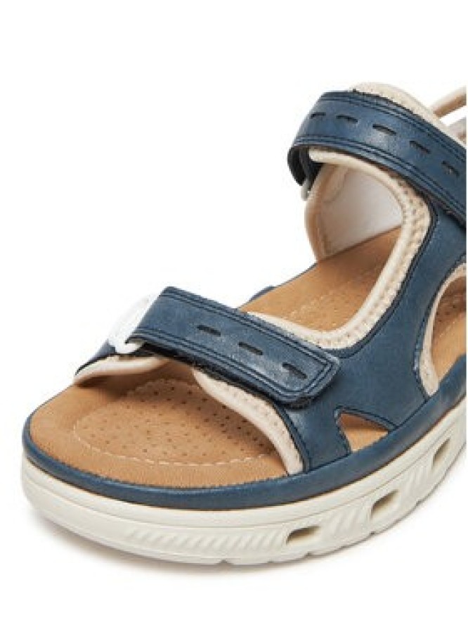 Rieker Sandały 64066-14 Niebieski