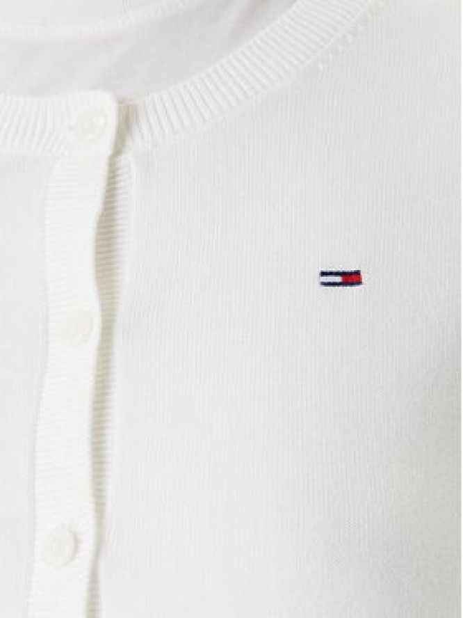 Tommy Jeans Kardigan Essential DW0DW20976 Écru Regular Fit