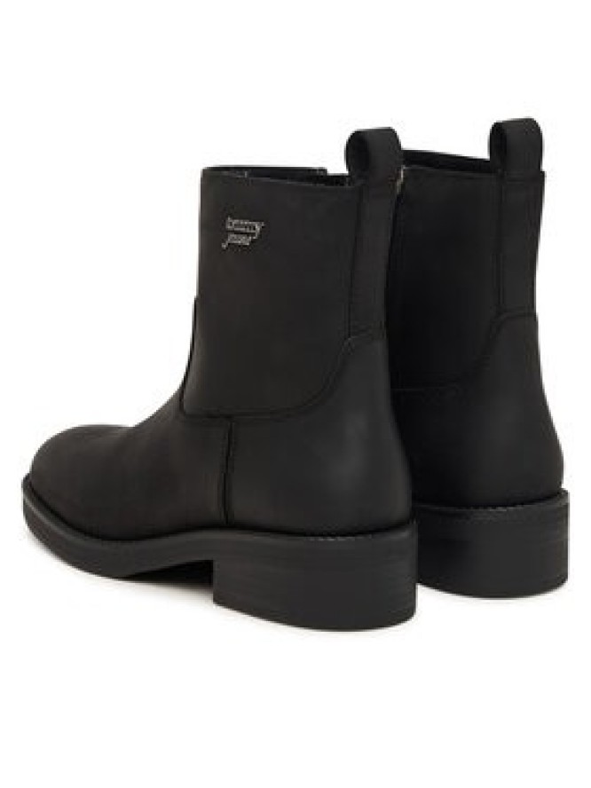 Tommy Jeans Botki Tjw Soft Sole Chelsea Boots Lth EN0EN03080 Czarny