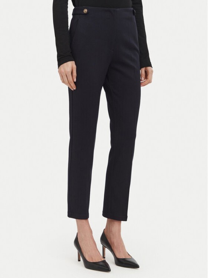 Liu Jo Spodnie materiałowe WF6333 J3976 Granatowy Slim Fit