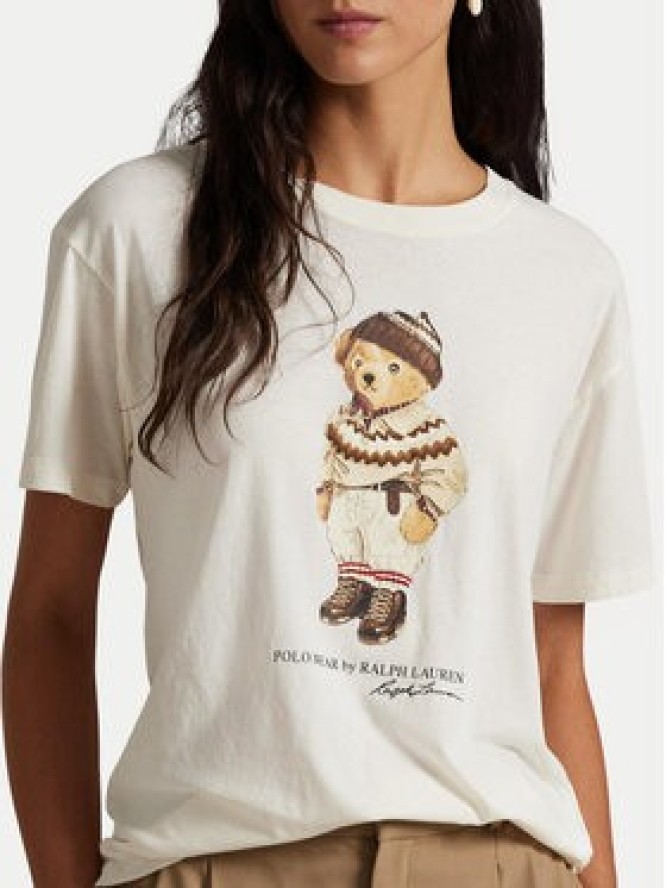 Polo Ralph Lauren T-Shirt 211A87162001 Écru Regular Fit