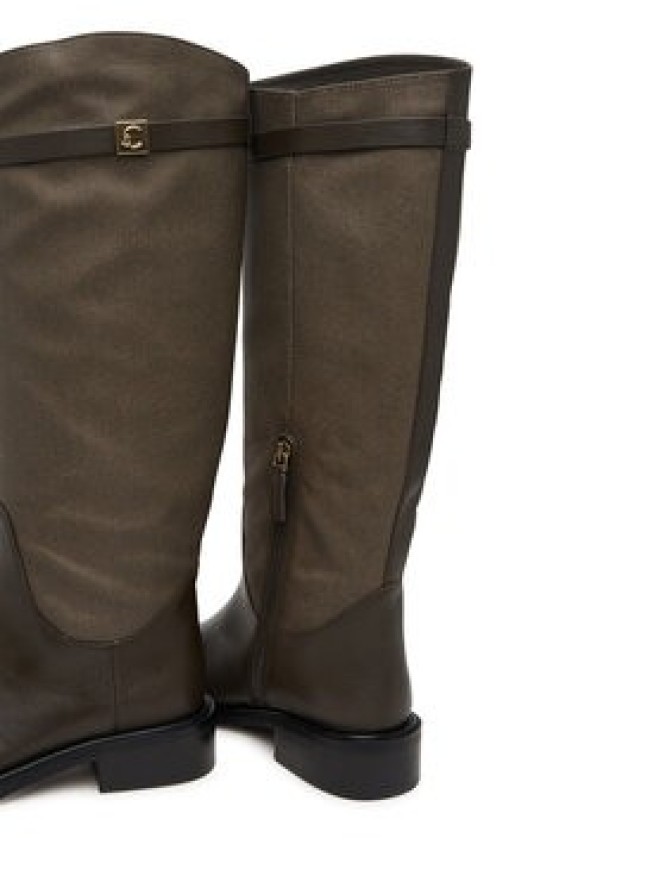 Coccinelle Oficerki Pansy Waxed E4 V63 43 01 01 Khaki