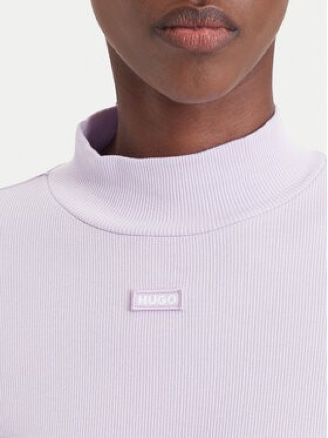 HUGO Bluzka Easy 50525318 Fioletowy jasny Regular Fit