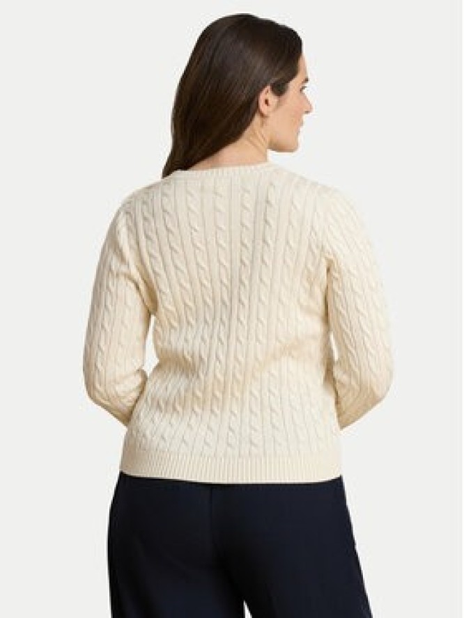 LAUREN RALPH LAUREN Sweter 200P14039003 Kremowy Regular Fit