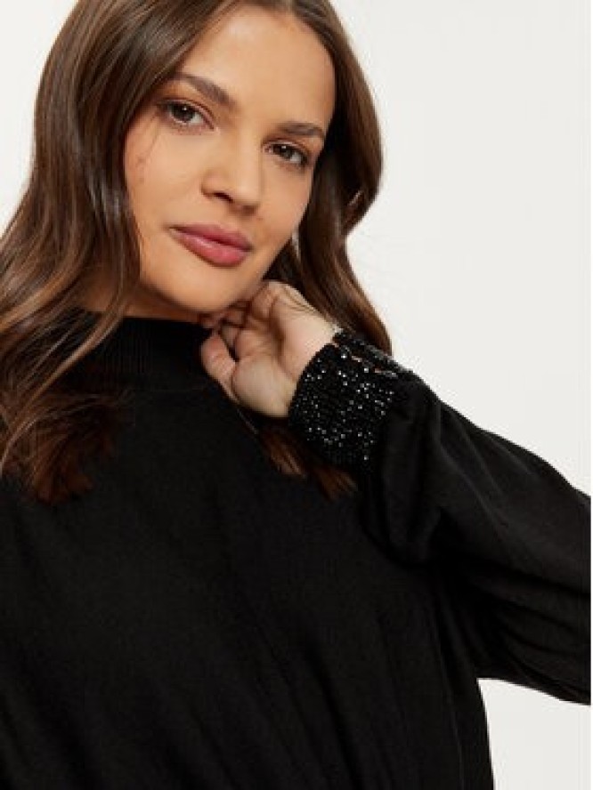 Guess Sweter W5RR02 Z2ZK2 Czarny Regular Fit