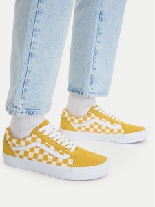 Vans Tenisówki Old Skool Checkerboard VN000DB3ZX71 Żółty
