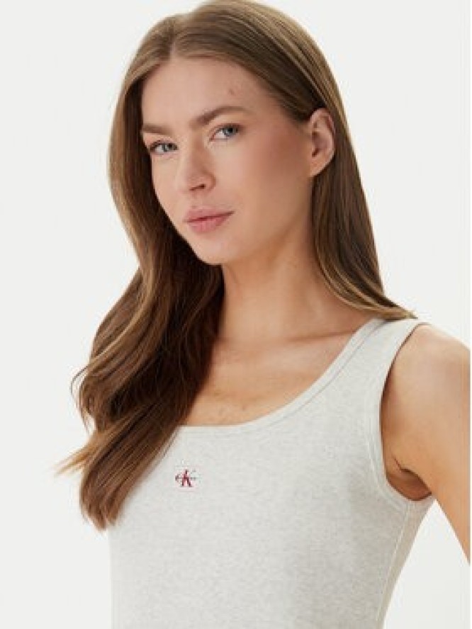 Calvin Klein Jeans Sukienka codzienna LV047F257G Beżowy Slim Fit